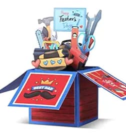 Creative Pop-Up Toolbox Surprise Gift for Dad Handmade pop-up toolbox surprise gift idea for Father's Day