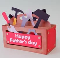 Unique Pop-Up Toolbox Surprise Gift for Dad Creative Father's Day pop-up toolbox surprise gift idea