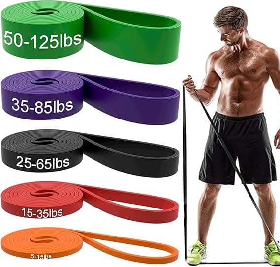 Durable resistance bands set for fitness Set of resistance bands for exercise