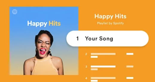 Hidden message in personalized playlist link Personalized playlist link including a secret message