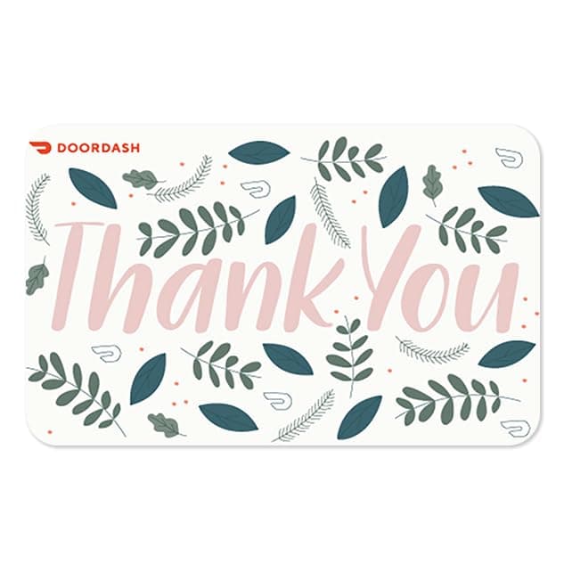 Convenient gift for food delivery lovers DoorDash eGift Card for food delivery from local restaurants
