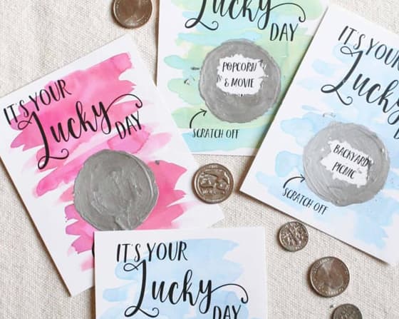 Personalized DIY Scratch-Off Gift Card Customizable DIY scratch-off card offering a fun and interactive gift experience