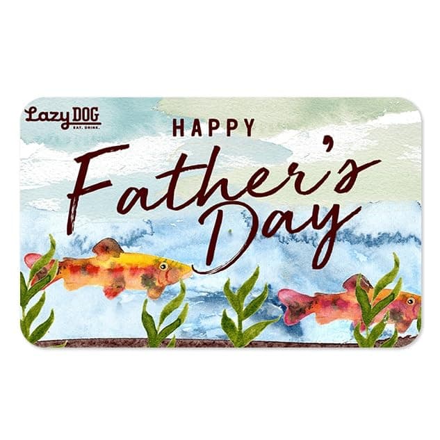 Gift card for tasty casual dining Lazy Dog Restaurants eGift Card for casual dining and family meals
