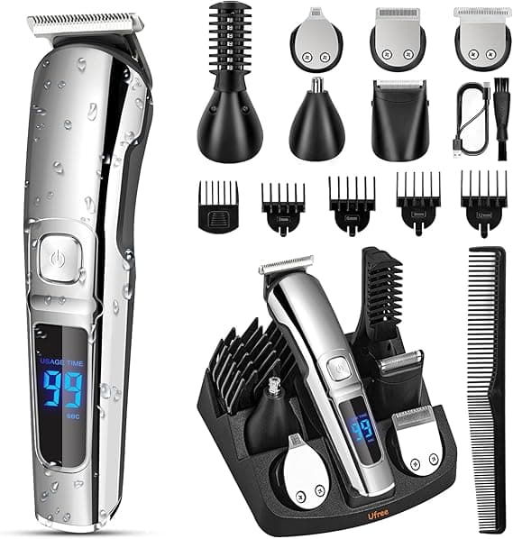 Beard grooming kit for men’s facial hair care Complete beard grooming kit with trimmers and oils