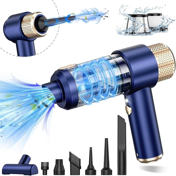 Compact car vacuum cleaner for interior cleaning Portable handheld car vacuum cleaner