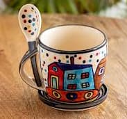 Artistic Hand-Painted Coffee Mug Gift Box Hand-painted coffee mug gift box with custom art