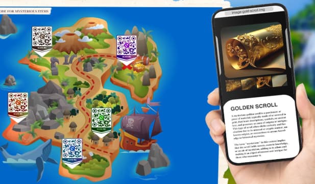 Interactive Digital QR Code Scavenger Hunt Fun digital QR code scavenger hunt activity for families