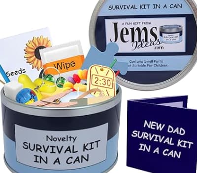 Father's Day Dad’s Survival Kit Tin Gift Idea Dad's survival kit tin filled with practical gifts