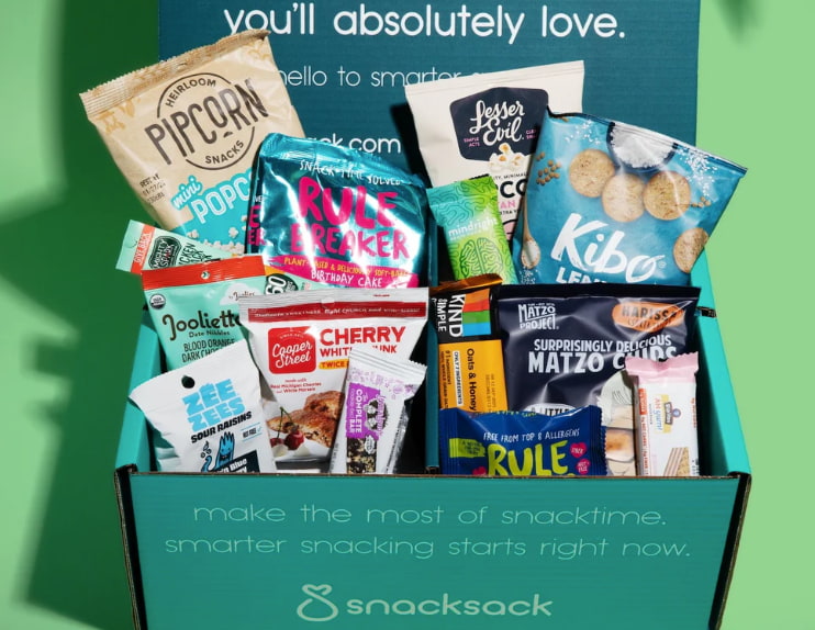 SnackSack healthy snack subscription box for Father's Day gift idea