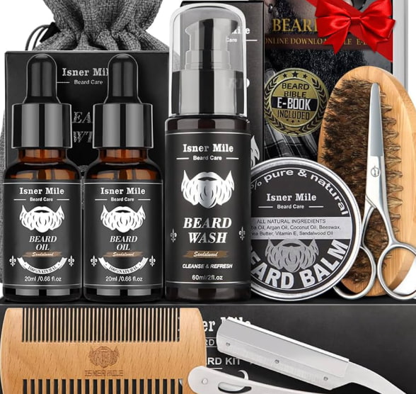 Beard grooming kit subscription gift for Father's Day