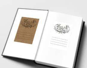 Personalized Mini “Dad Library” Booklet Gift Mini Dad Library booklet filled with personalized messages