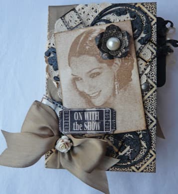 Printed Gift Card Inside Vintage Book Printed gift card hidden inside a vintage book for a nostalgic and charming gift reveal
