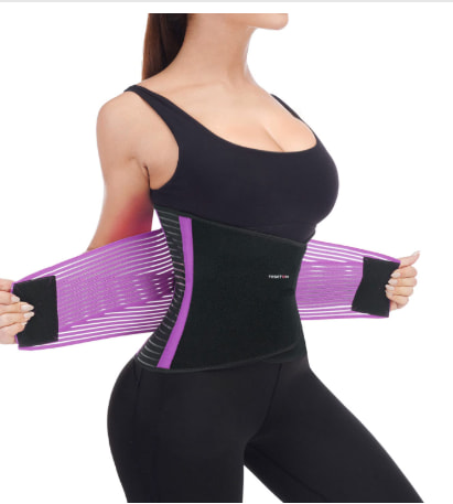 Adjustable back support belt designed to relieve lower back pain and improve posture. Back Support Brace Belt