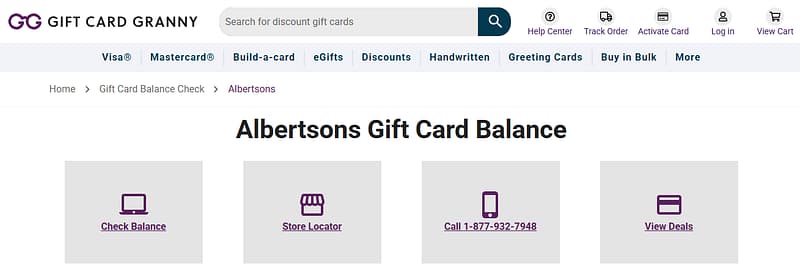 Click on Card Balance.