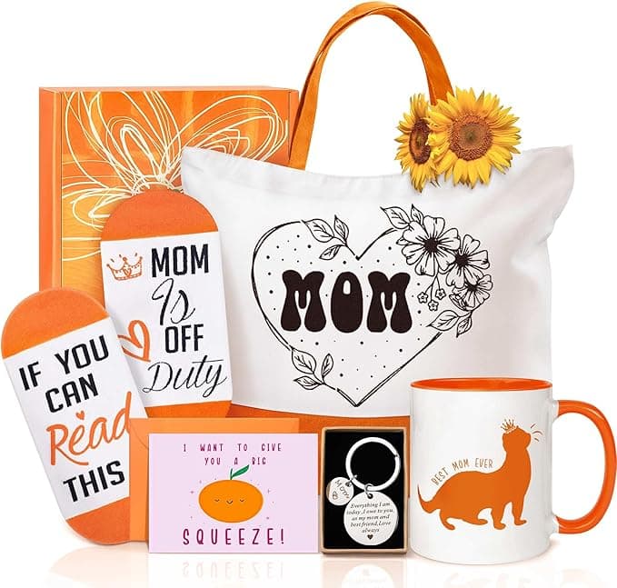 Euasoo Mom Gift Box - Relaxing spa gift for Mother's Day Using Amazon Gift Card Euasoo Mom Gift Box with spa essentials, perfect for a Mother's Day pampering gift Using Amazon Gift Card