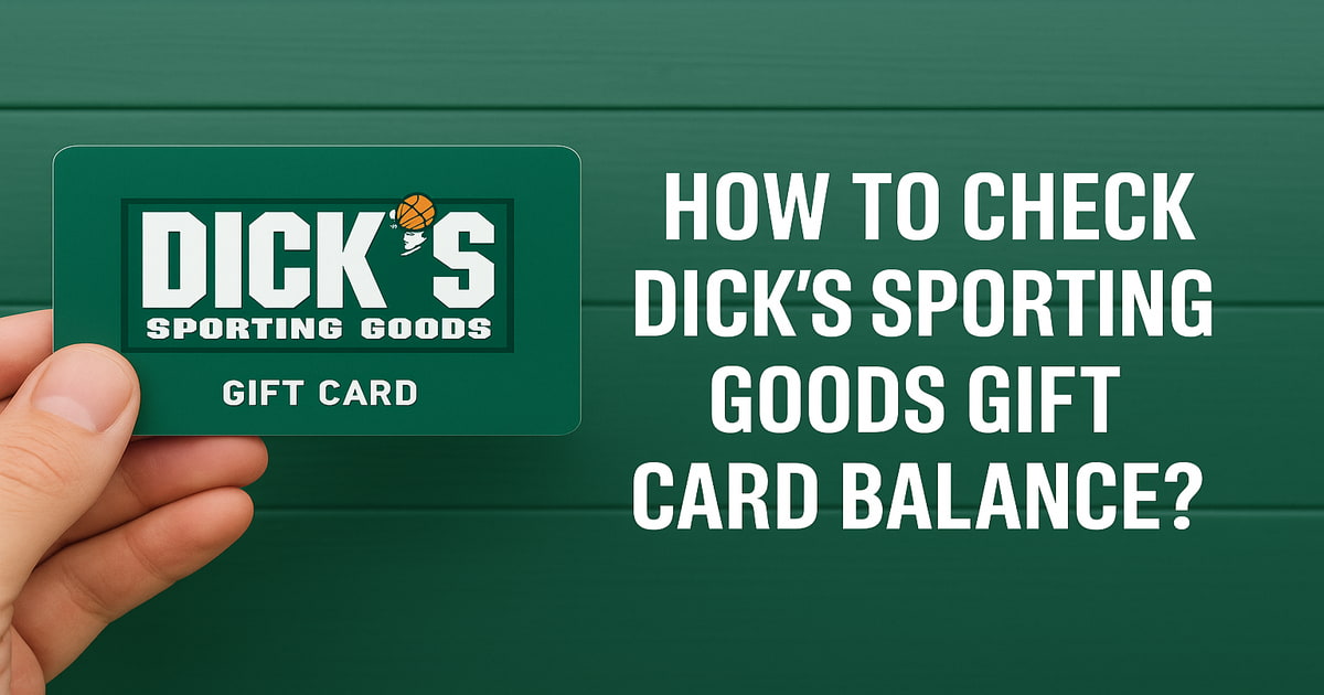 How To Check DICK'S Sporting Goo