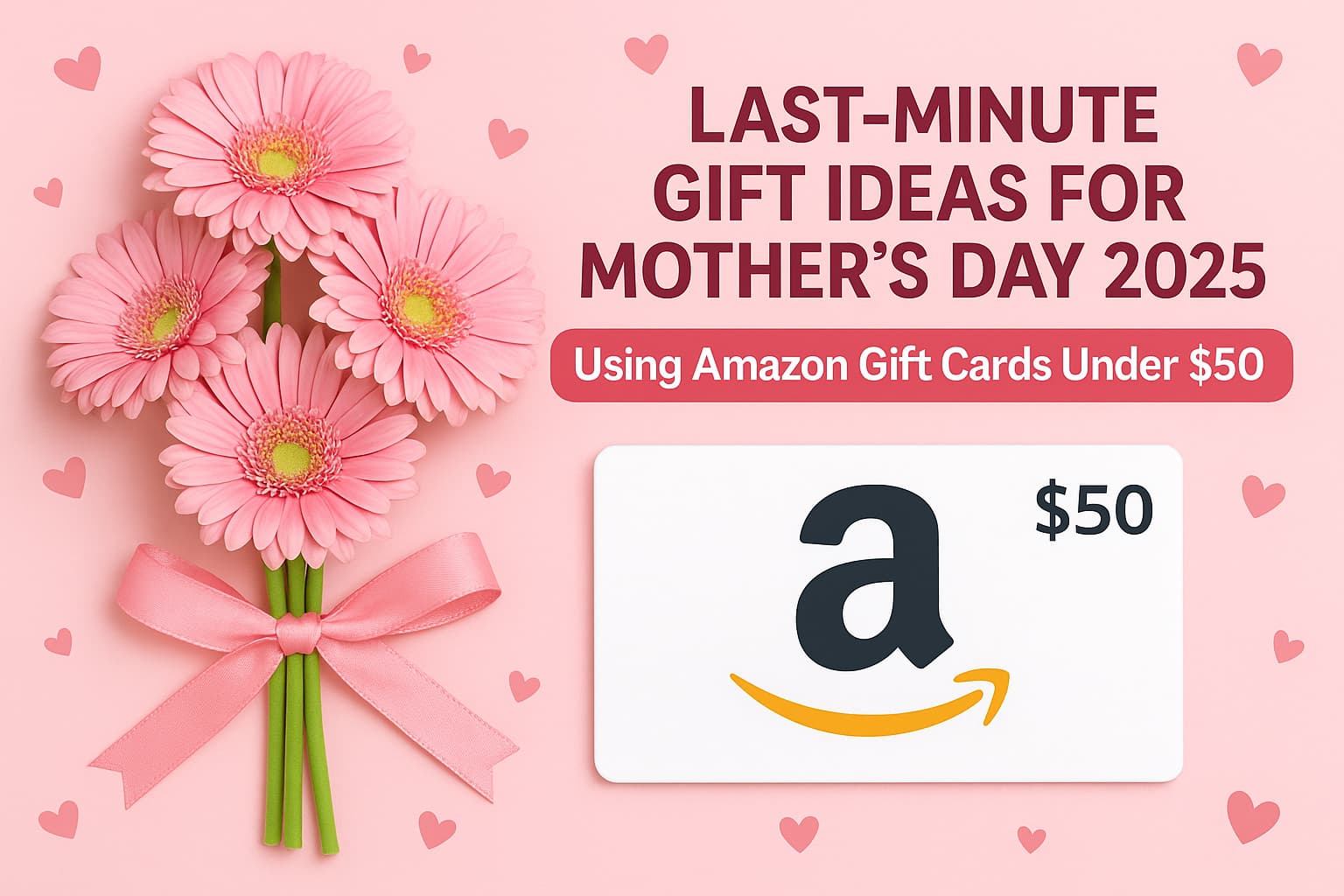 Last-Minute Gift Ideas for Mother’s Day 2025 Using Amazon Gift Cards Under $50