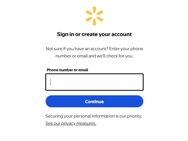 Step 2 - Log in or Sign Up to Access Gift Card Features User logging into an existing account or creating a new one for gift card use