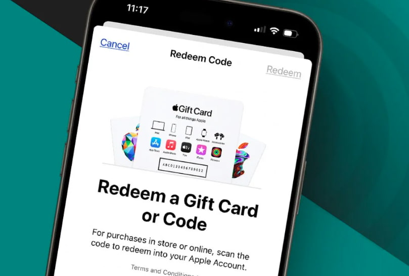 Navigating to the gift card redemption section on the platform dashboard User navigating the platform dashboard to find the gift card redemption section