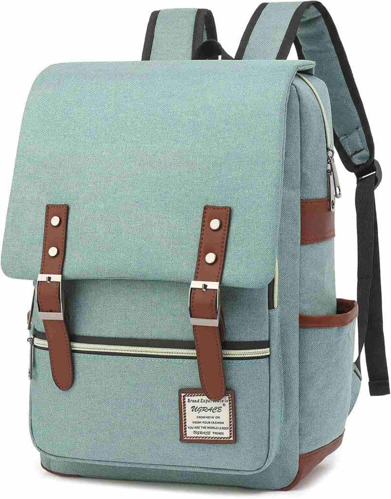 Stylish and slim UGRACE laptop backpack with compartments for work or school essentials. UGRACE Slim Business Laptop Backpack