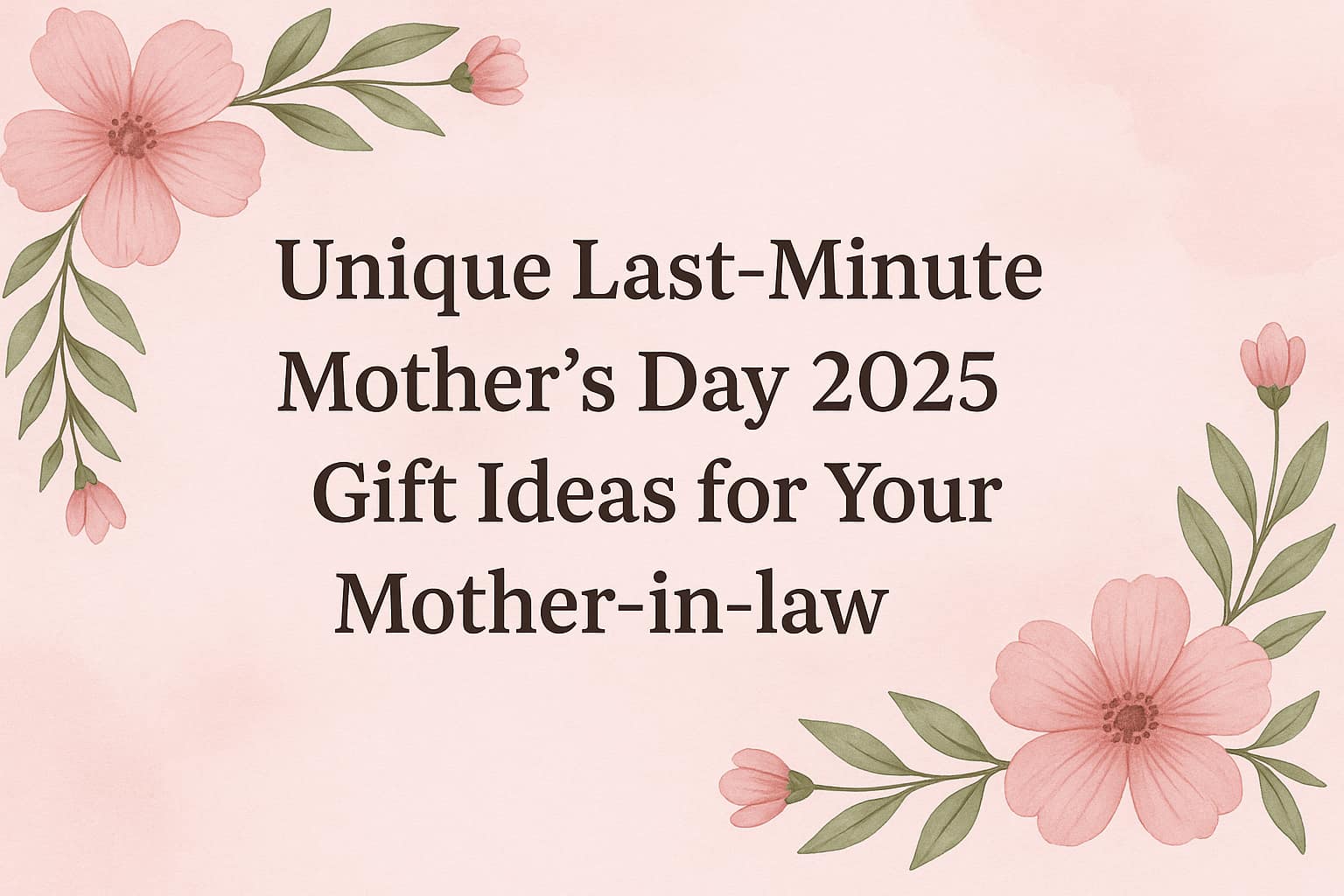 Unique Last-Minute Mother’s Day 2025 Gift Ideas for Your Mother-in-law