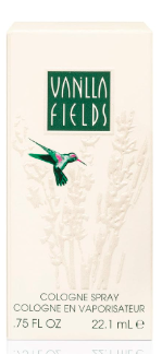 Classic Vanilla Fields cologne spray with a warm, nostalgic fragrance. Vanilla Fields’ Cologne Spray