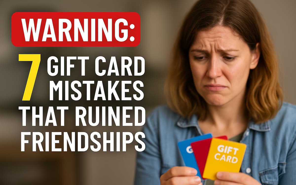 Gift Card Mistakes That Destroyed Friendships