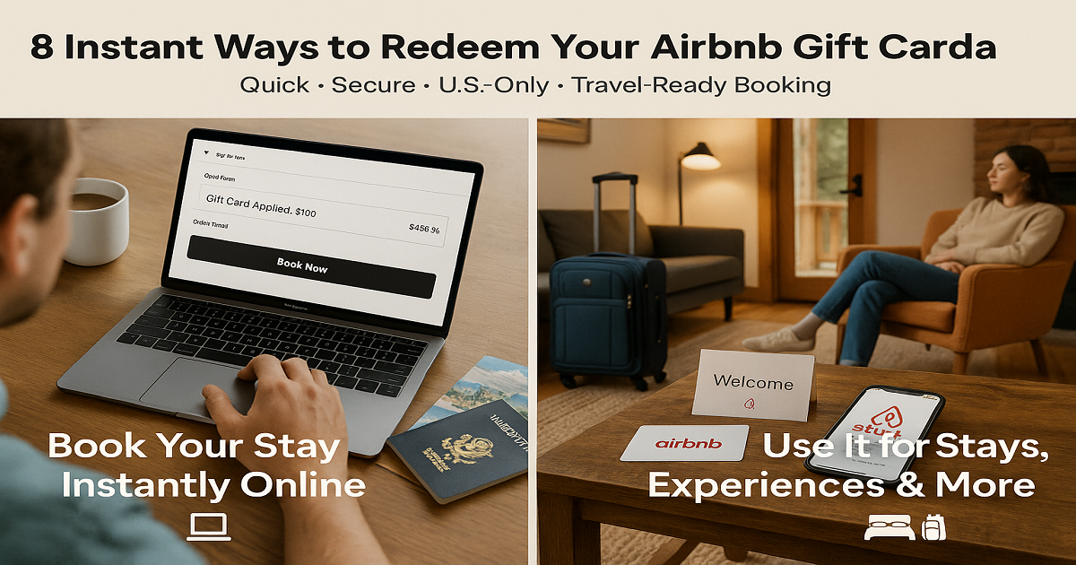 8 Instant Ways to Redeem Your Airbnb Gift Card Today