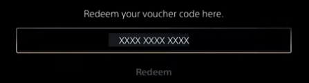 Screenshot of entering the 12-digit PlayStation gift card code and clicking Redeem button Screenshot of entering the 12-digit PlayStation gift card code and clicking Redeem button