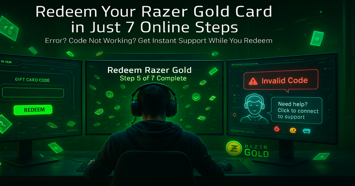 Follow 7 Steps to Redeem Your Razer Gold Card