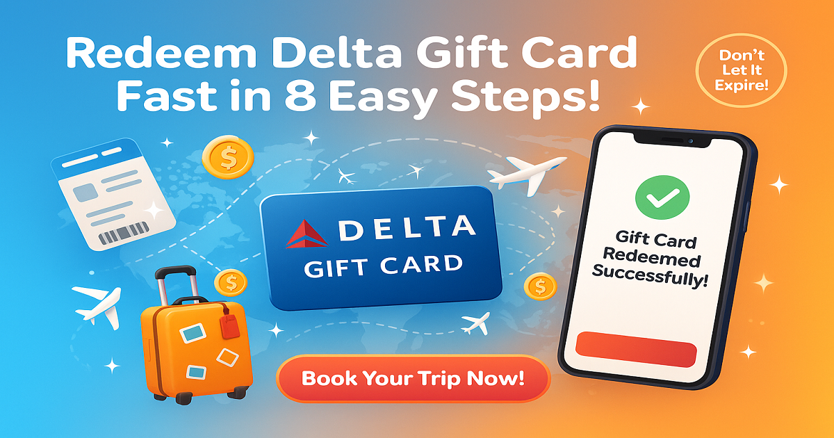 How to Redeem Delta Gift Card Fast in 8 Easy Steps!