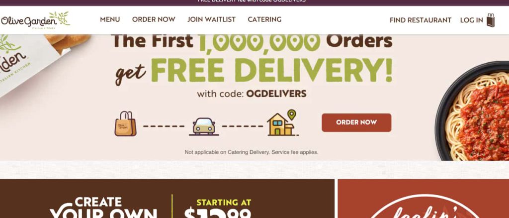 official Olive Garden platform where the gift card can be redeemed: official Olive Garden platform where the gift card can be redeemed