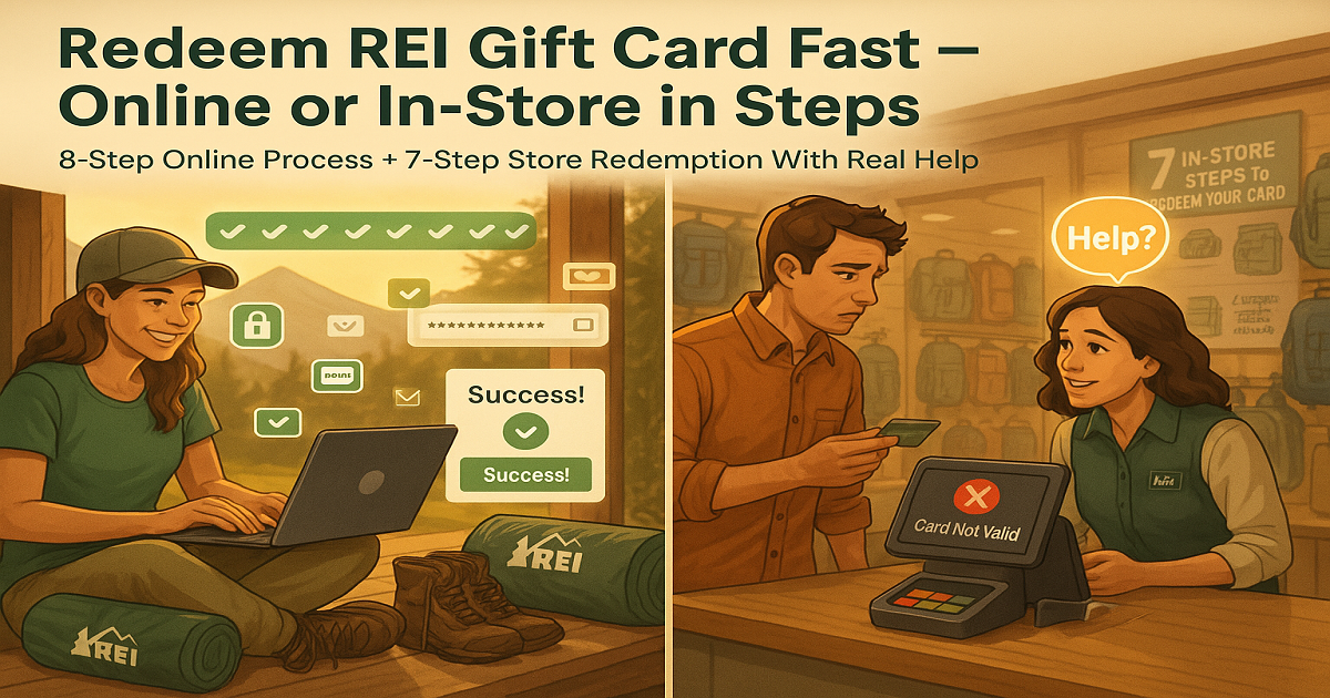 Redeem REI Gift Card Fast with These 8 Steps!