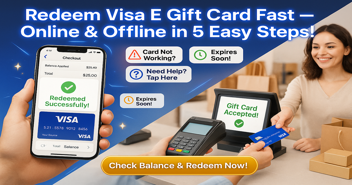 Redeem Visa E Gift Card Fast with These 5 Steps!