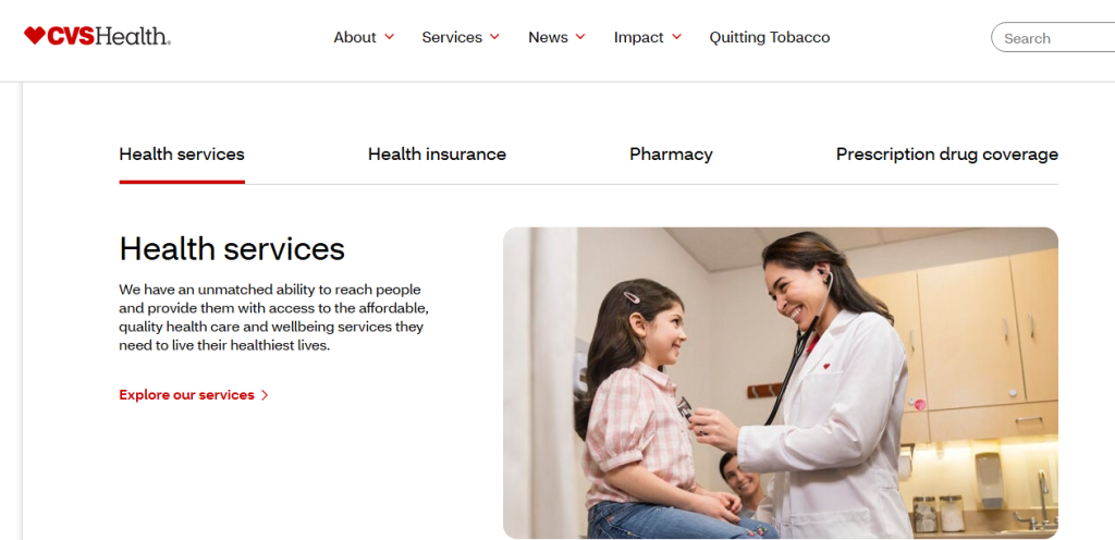 User accessing the CVS.com homepage to redeem a gift card. Open-the-Official-CVS-Website.