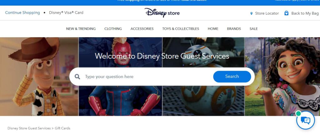 User opening the official platform homepage to start redeeming a cash gift card