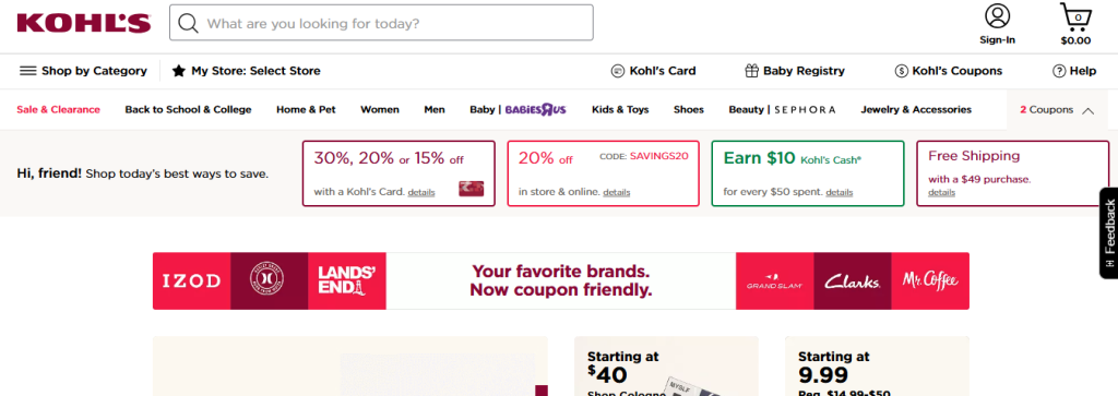 Image showing a user opening the official Kohl’s website or mobile app to start the gift card redemption process. Image showing a user opening the official Kohl’s website or mobile app to start the gift card redemption process.