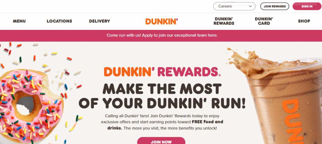 Open the official Dunkin' app or website to start redeeming your gift card Open the official Dunkin' app or website to start redeeming your gift card