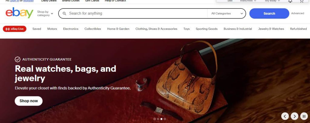 Open the official eBay website or app to start redeeming your gift card