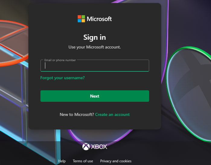 User login screen for Steam account access	