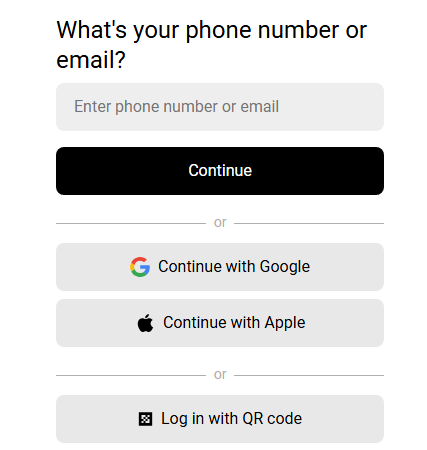 User logging in or signing up for an Uber Eats account on the official website or mobile app. User logging in or signing up for an Uber Eats account on the official website or mobile app.