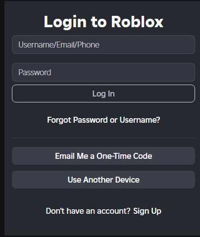 Log in or Sign Up for a Roblox Account Log in or create a Roblox account to redeem your gift card