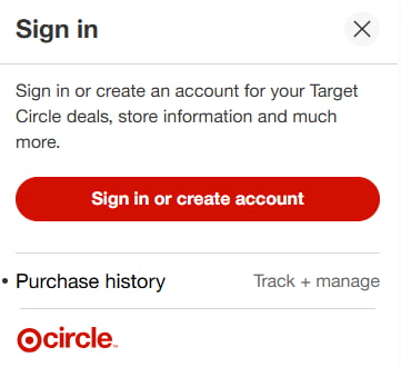 Screenshot showing the location of the gift card redemption section on the website