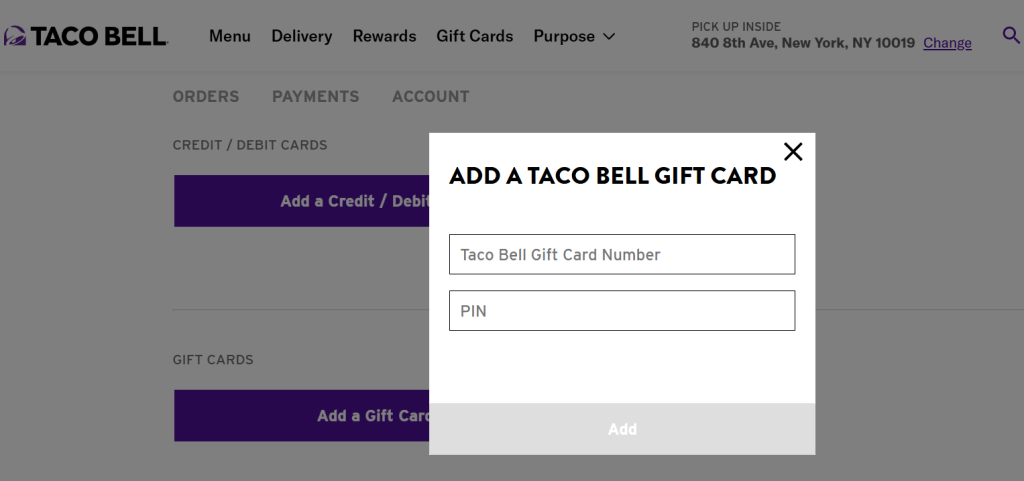 Enter the Gift Card Code Enter the Gift Card Code