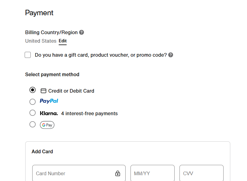 User entering the Nike gift card code into the designated field on the checkout or payment page.

