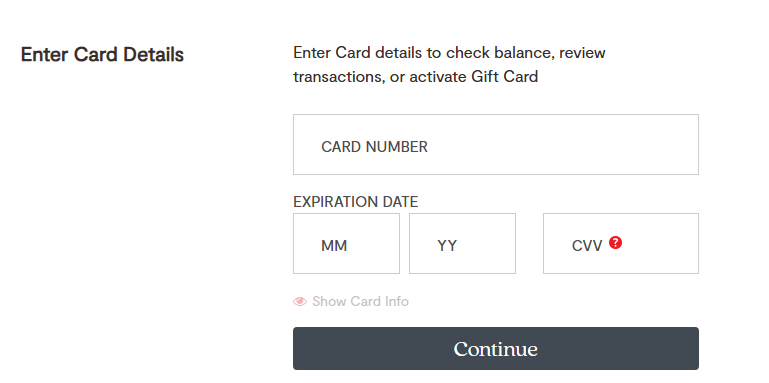 User checking and managing their Vanilla Visa gift card balance on a computer or mobile screen.

