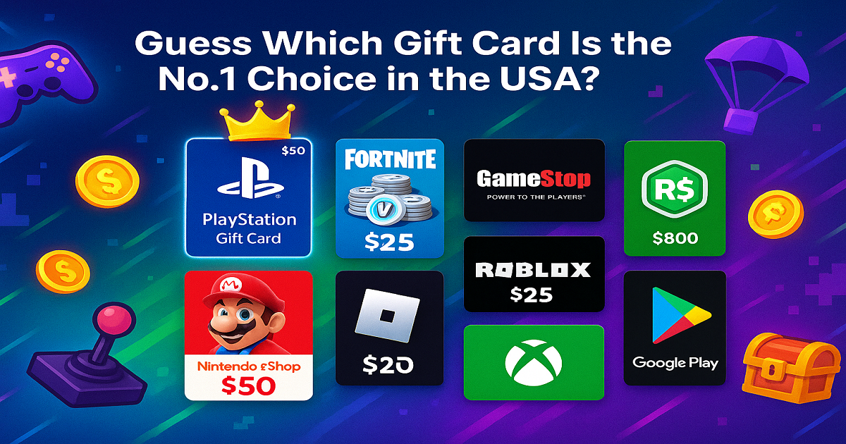 Top 10 Gaming Gift Cards in the USA: Categories and Key Information