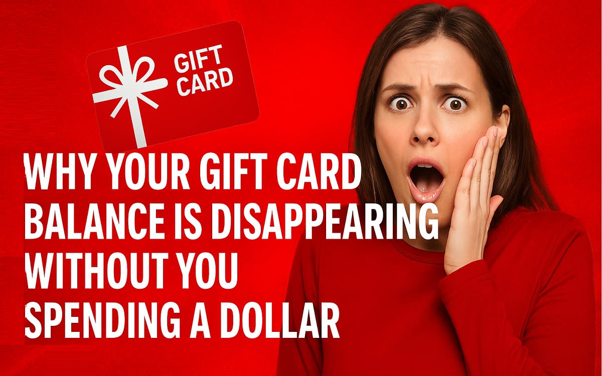 Gift Card Balance Is Disappearing Without You Spending a Dollar