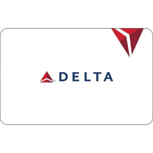 A Delta gift card placed next to a boarding pass, travel wallet, and miniature airplane, symbolizing prepaid domestic and international flight bookings. A Delta gift card placed next to a boarding pass, travel wallet, and miniature airplane, symbolizing prepaid domestic and international flight bookings.