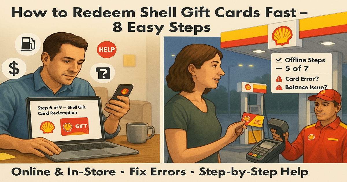 How to Redeem Shell Gift Cards Fast 8 Steps